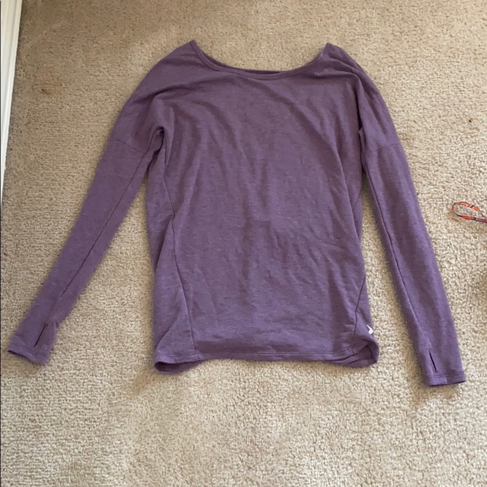 athletic top with open back